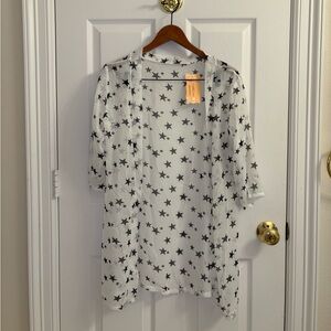 Swim suit cover up, chiffon cardigan